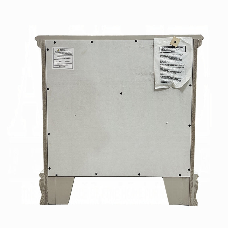 Acme Furniture Flora Gray Nightstand