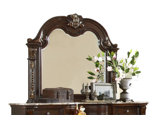 Galaxy Home Roma Dark Walnut Wood Mirror