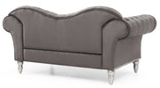 Glory Furniture Wilshire Black Velvet Loveseat