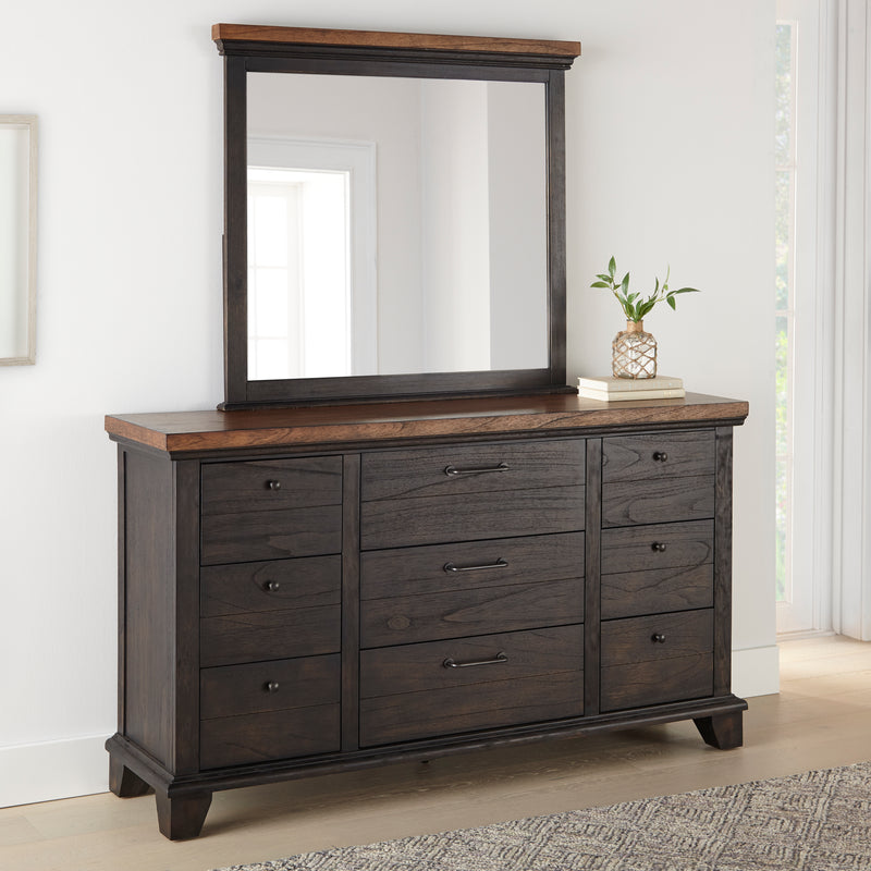 Steve Silver Bear Creek Brown 9 Drawer Dresser
