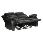 Home Elegance Cranley Black Faux Leather 3pc Living Room Set