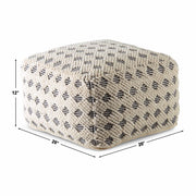 Steve Silver Kodi White Square Pouf