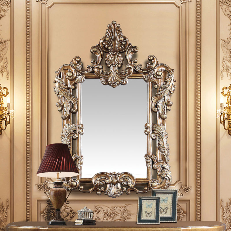 Acme Furniture Constantine Brown Gold Dresser And Mirror
