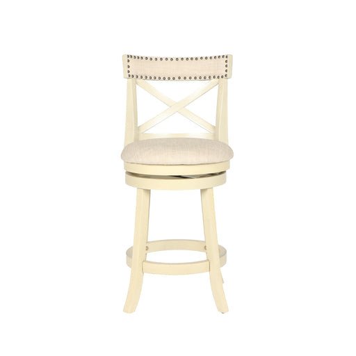 New Classic Furniture York White 24 Inch Counter Stool