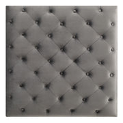 Glory Furniture Nola Black Velvet Ottoman