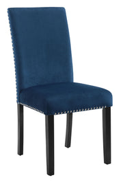 New Classic Furniture Celeste Black Blue 5pc Round Dining Room Set