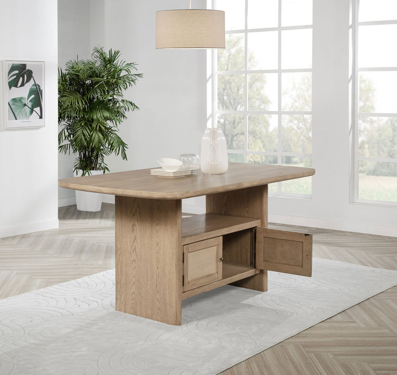 Coaster Furniture Kailani Beige Oak Counter Height Table