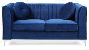 Glory Furniture Delray Gray Velvet Microsuede Loveseat