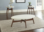 Steve Silver Serena White 3pc Coffee Table Set