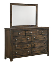 New Classic Furniture Blue Ridge Rustic Gray Dresser and Mirror