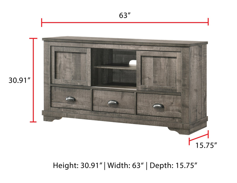 Crown Mark Coralee 63 Inch TV Stand