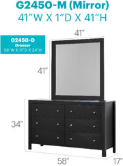 Glory Furniture Burlington Black Dresser