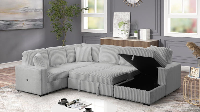 Galaxy Home Grande Gray Sectional