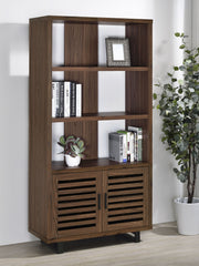 Coaster Furniture Maddox Walnut Brown 3 Dhelf Bookcase