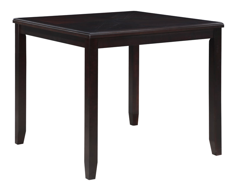 New Classic Furniture Gia Ebony PU 42 Inch Square 5pc Counter Height Set