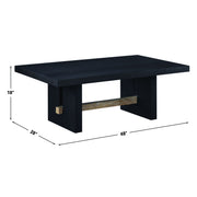 Steve Silver Aubrey Black 48 Inch Coffee Table