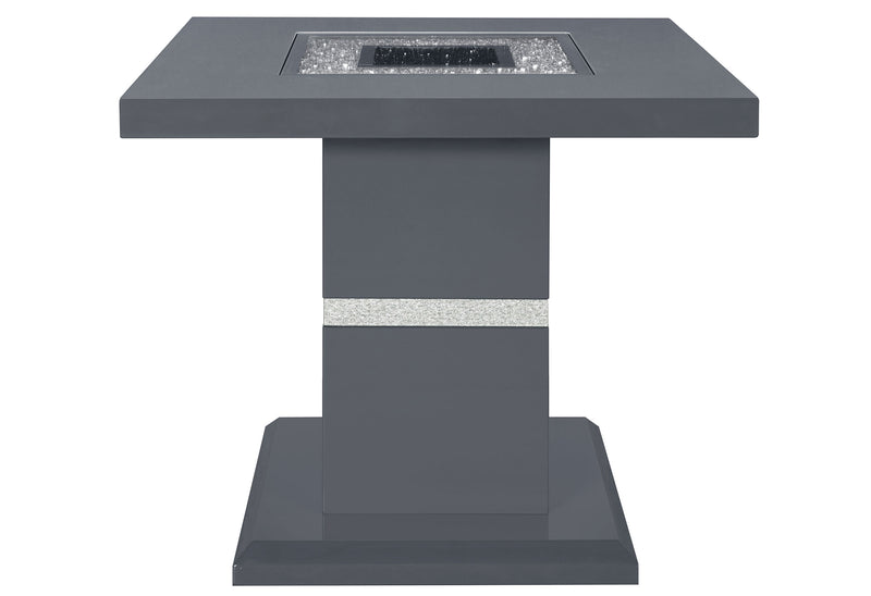Global Furniture Monaco Dark Grey 3pc Coffee Table Set