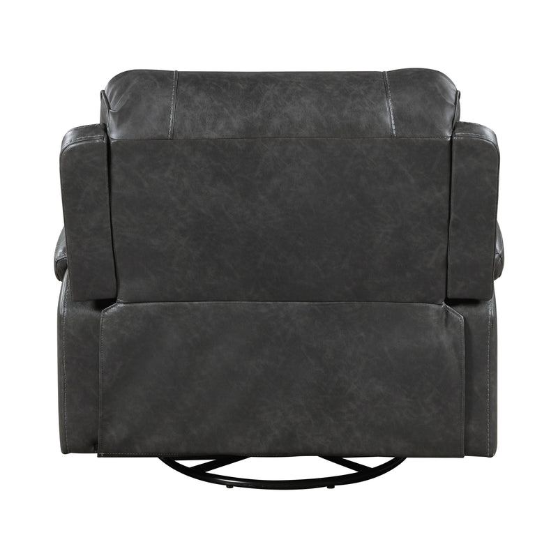 Home Elegance Newnan Brown Swivel Glider Reclining Chair