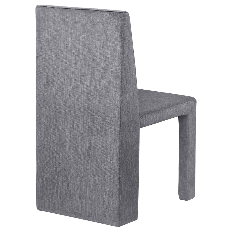 2 Coaster Furniture Tordera Grey Velvet Dining Side Chairs