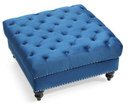 Glory Furniture Nola Pink Velvet Ottoman