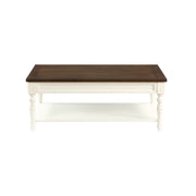 Steve Silver Joanna Ivory Mocha Coffee Table
