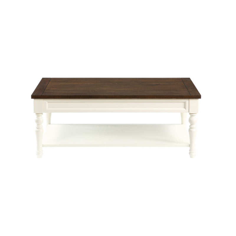 Steve Silver Joanna Ivory Mocha Coffee Table