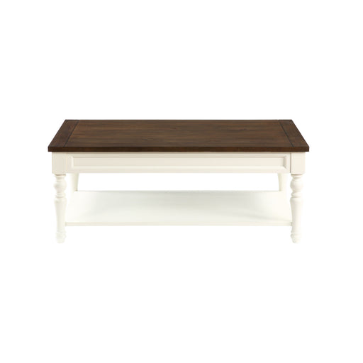 Steve Silver Joanna Ivory Mocha Coffee Table