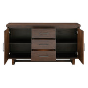 Home Elegance Franco Brown Walnut Server