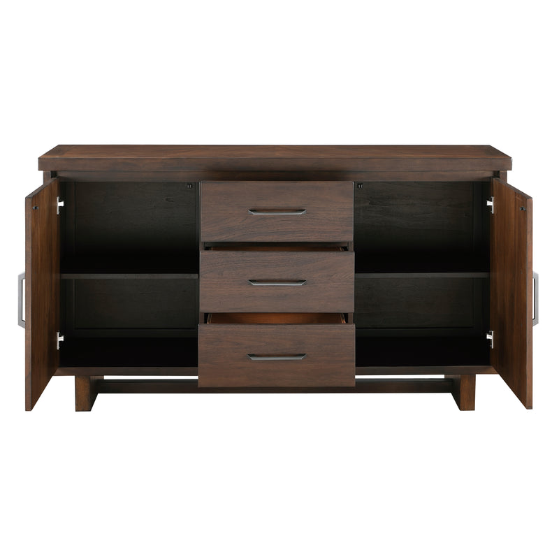 Home Elegance Franco Brown Walnut Server