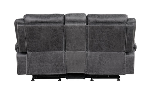 Acme Furniture Zubaida Dark Gray Power Motion Loveseat with Console