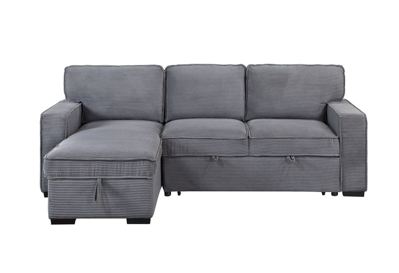 Global Furniture U0203 Light Grey Reversible Sofa Bed