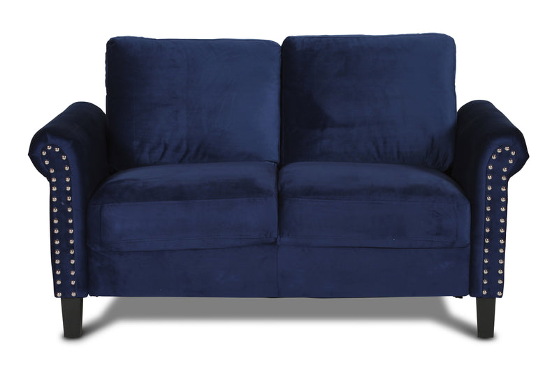 New Classic Furniture Alani Deep Blue Loveseat