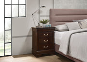 Glory Furniture Louis Phillipe Gray 3 Drawers Nightstand