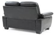 Glory Furniture Marta Black Faux Leather Loveseat