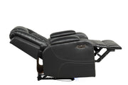 Galaxy Home Benz Gray LED Power Reclining Chair