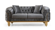 Galaxy Home Vanessa Taupe Loveseat