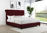 Coaster Furniture Devon Wine Red Cal King Panel Bed