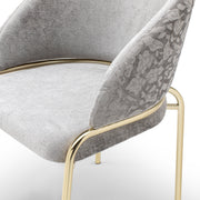 Galaxy Home Onyx Dark Gray Gold Chairs