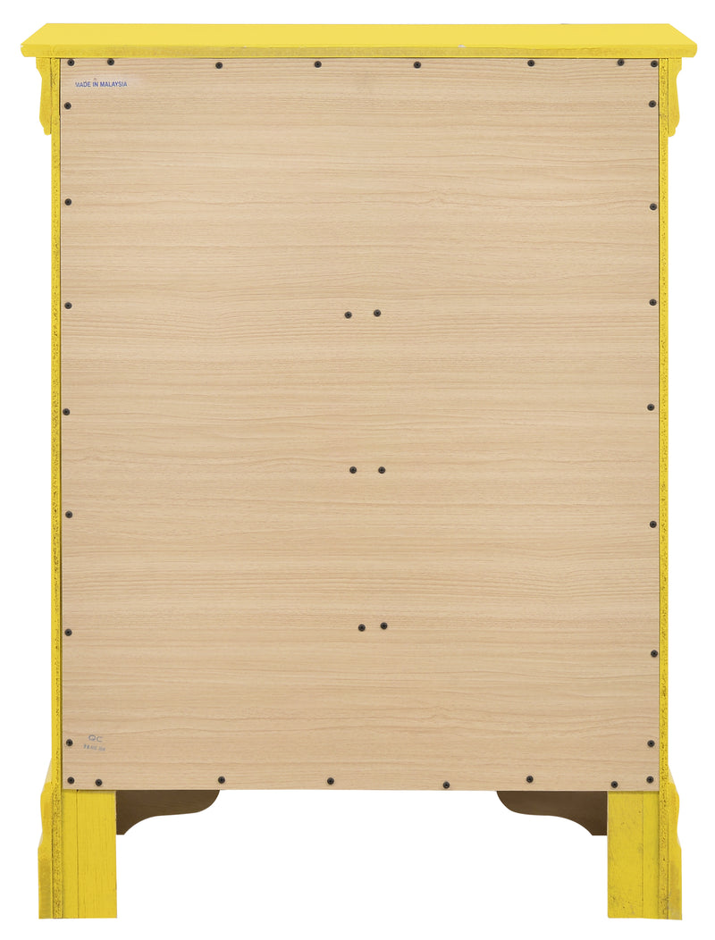 Glory Furniture Louis Phillipe White 4 Drawers Chest