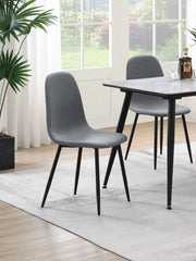 4 Coaster Furniture Dennison Grey Dining Side Chairs