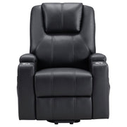 Coaster Furniture Armstrong Black Power Lift Massage Recliner