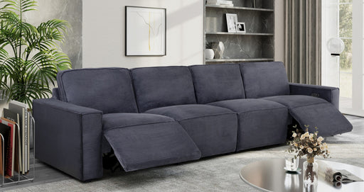 Global Furniture U8177 Charcoal Power Sectional Sofa