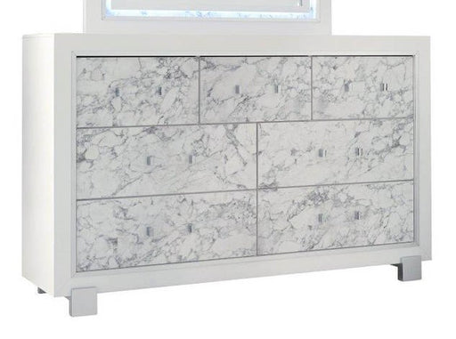 Global Furniture Santorini White Drawer Dresser