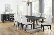 Steve Silver Yves White Black 10pc Dining Set with Server
