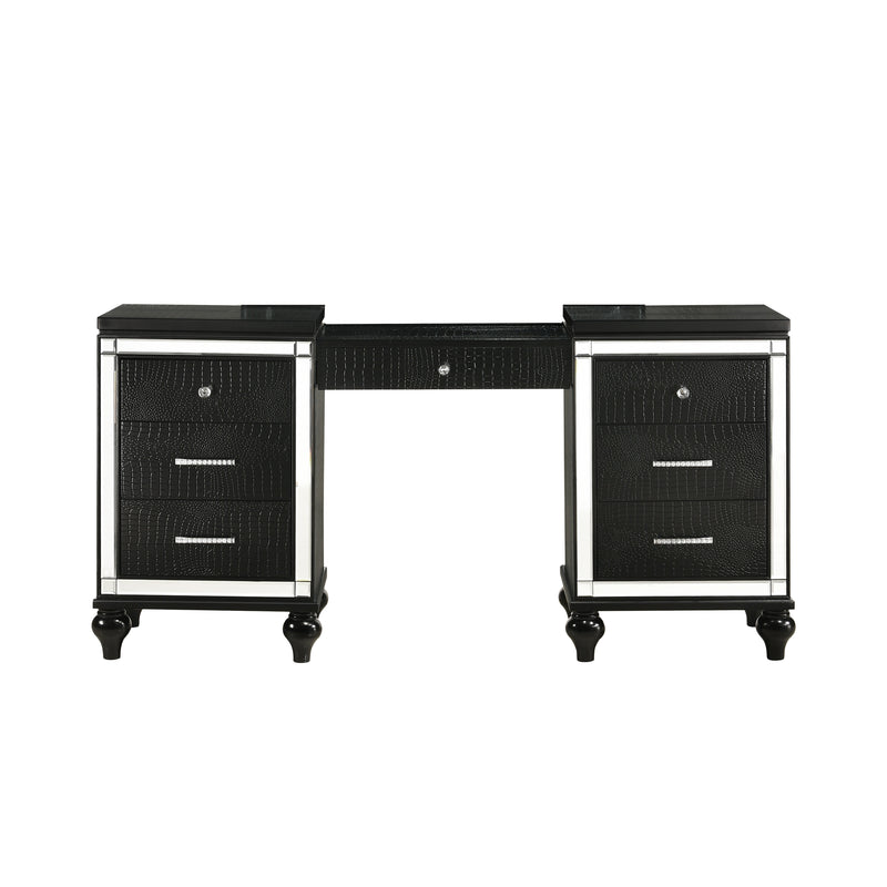 New Classic Furniture Valentino Silver Vanity Table