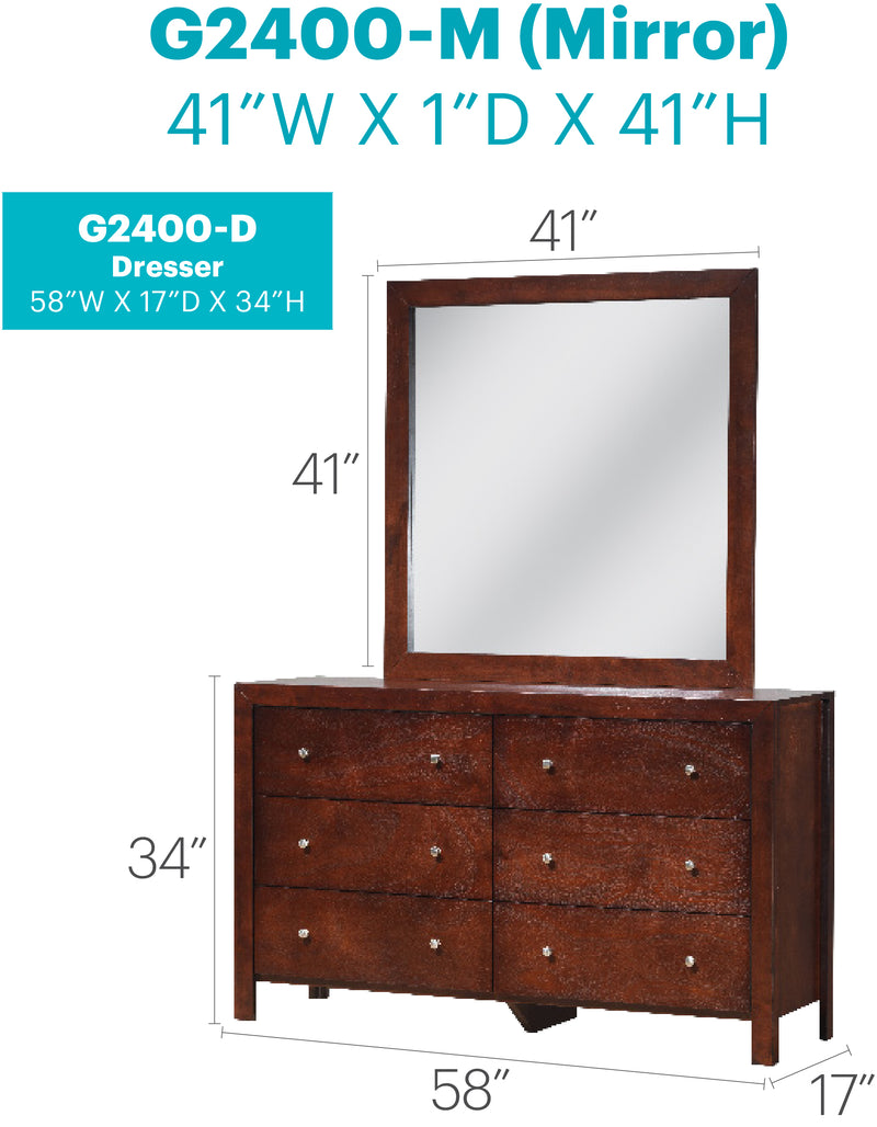 Glory Furniture Burlington Gray Dresser