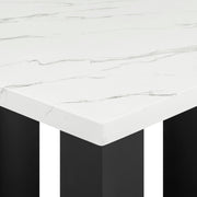 Crown Mark Parkside Black White Counter Height Table