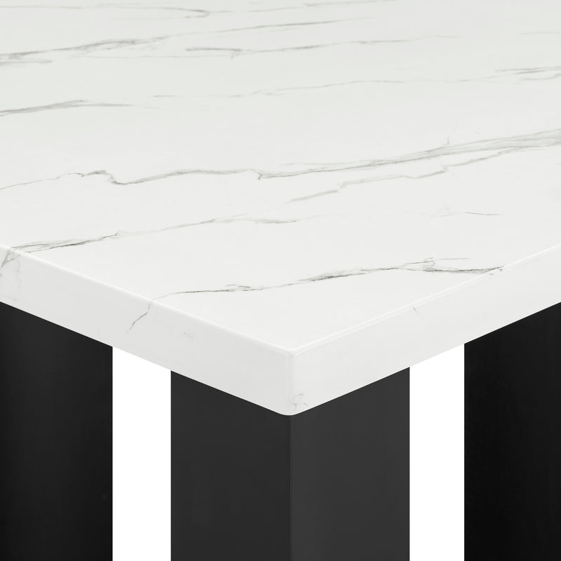 Crown Mark Parkside Black White Counter Height Table