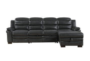 Global Furniture U8518 Charcoal Sofa Bed with USB