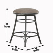Steve Silver Bali Gray Backless Swivel Counter Stool
